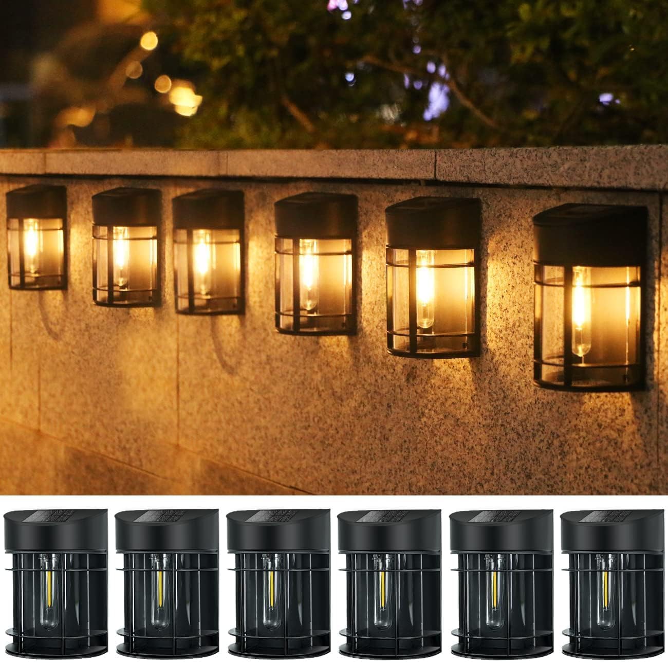 nipify luces solares de pared para exterior